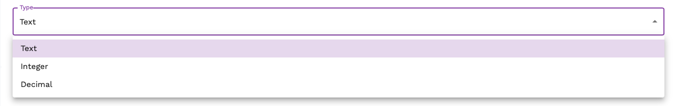 Attribute types