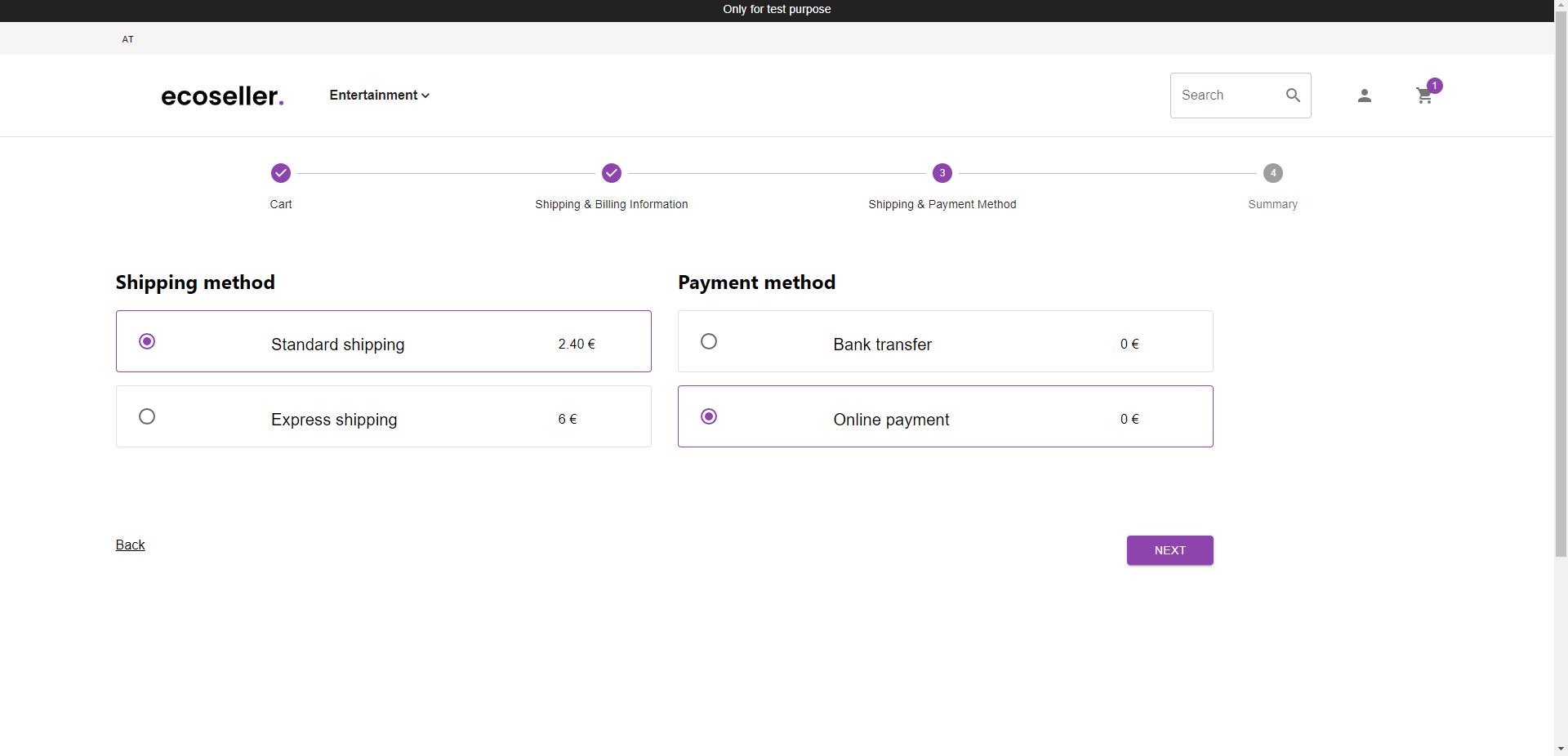 Cart methods